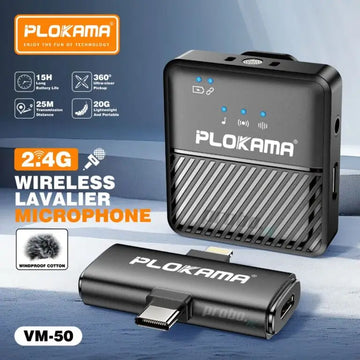 Wireless Clip-On Microphone for iPhone & Android
