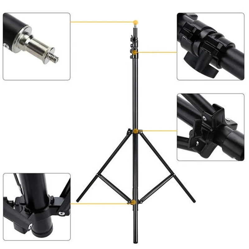 Multi-Purpose Studio Tripod Stand for Lighting, Microphone & Photography