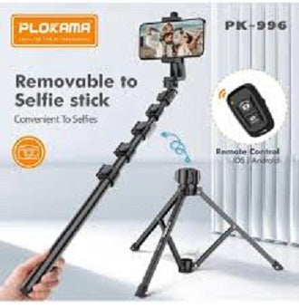 Plokama 3 in 1 Multifunctional Adjustable Tripod Stand for Mobile & Camera